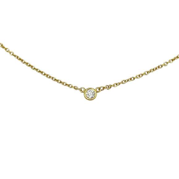 TIFFANY 18k Gold Diamond Necklace
